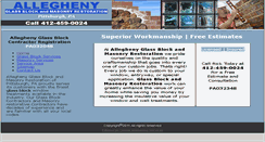 Desktop Screenshot of alleghenyglassblock.com
